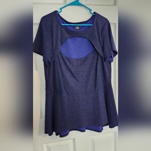 Torrid 2 leopard blue top retro style 2010s trend